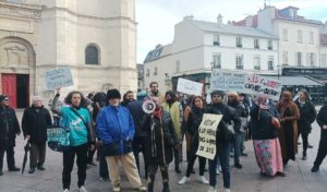 Rassemblement des locataires de l'OPH d'Aubervilliers face à la hausse des loyers